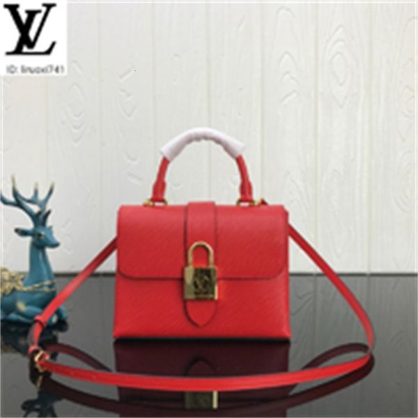 

brand designer luxury b4k9 m52880 padlock lock crossbody bag red women handbags iconic bags handles shoulder bags totes cross body bag c, Red;black