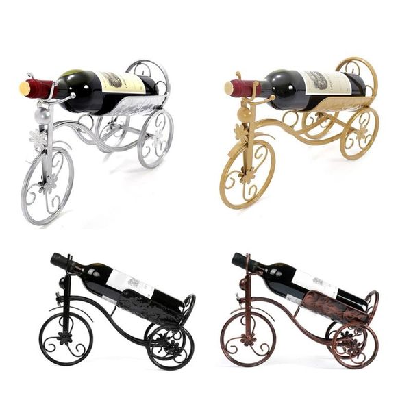 

tablewine racks vintage metal tricycle shape red holder art bike rack display storage bar