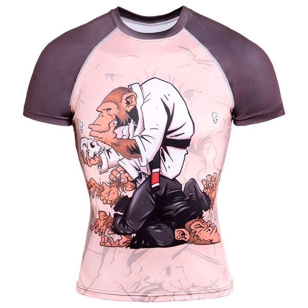 

men's t-shirts tight sportswear short-sleeved light pressure comfortable breathable shirt quick-drying clothing td01 bpkj, White;black