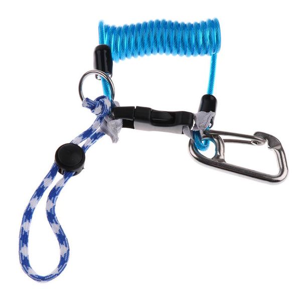 

pool & accessories anti-theft reef drisnorkeling sailing rafting camera rope with spiral coil lanyard quick release buckle scuba diving
