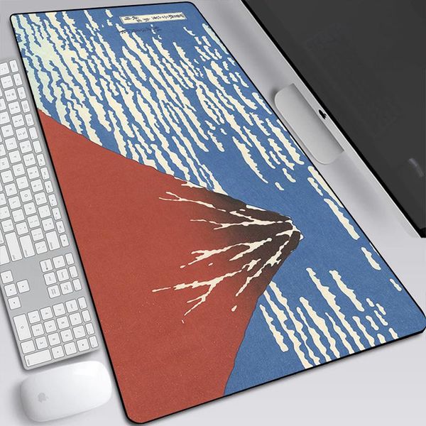 

mouse pads & wrist rests pad japan famous mount fuji 90x40cm anime xxl gaming padmouse gamer lapkeyboard mats for playing game csgo