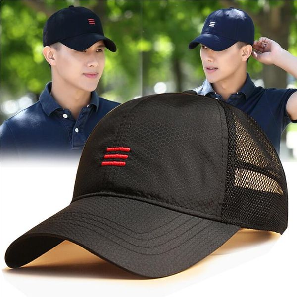 

summer quick-drying cap for men and women outdoor leisure plus size baseball caps large sun hats big head hat, Blue;gray