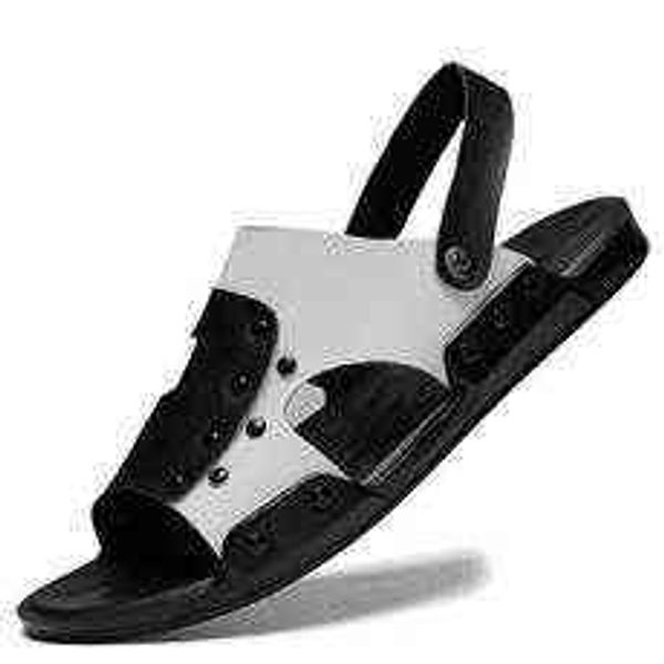 

tangzuo 2077 sandals, 50 , 38-46, black white slippers