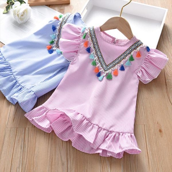 

girls flying sleeve kids girl dress clothes child toddler baby clothing cotton summer princess childrens costumes, Red;yellow