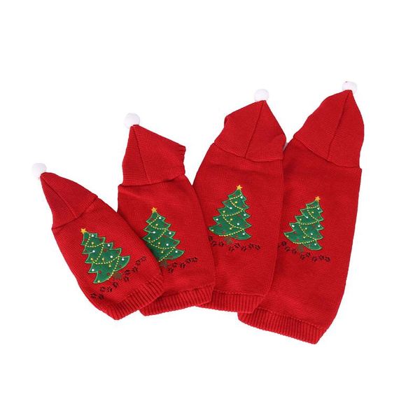 

dog apparel cartoon warm christmas sweater hooded clothes for small dogs pet clothing coat knitting jacket teddy chihuahua
