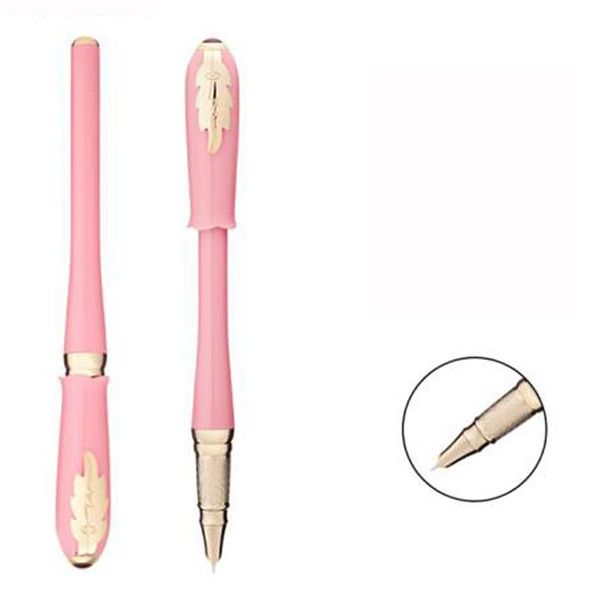 

picasso 986 fashion greek irene pimio fountain pen female gift bud pink cap leaf clip iridium 0.38 financial homework pens