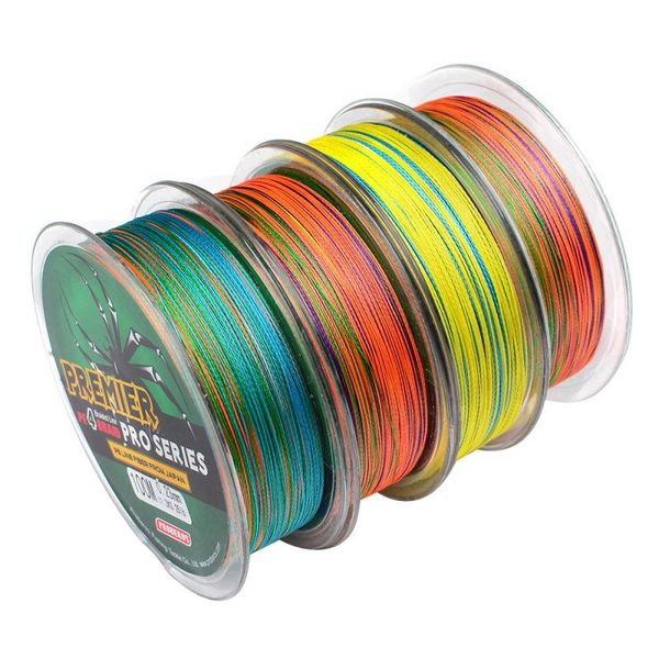 

stands braided fishing pe line colorful multifilament super strong wire braid