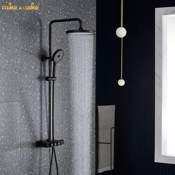 

bathroom shower sets matte black mixer frosted bath rainfall set tap and cold