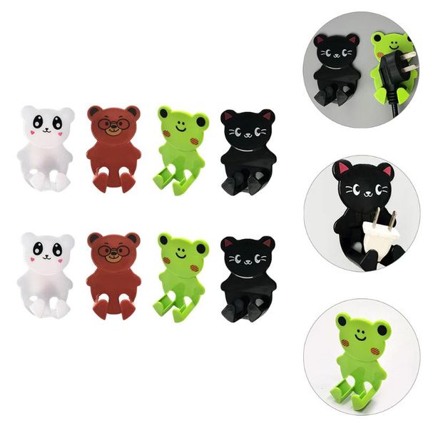 

hooks & rails 8pcs power cord storage hanging line animal plug