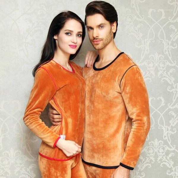 

women's thermal underwear men winter women long johns sets fleece keep warm in cold weather size xl to 3xl b3, Black;pink