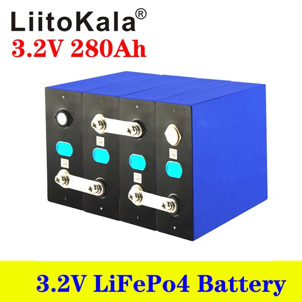 

liitokala 3.2v 280ah lifepo4 battery diy 12v 24v rechargeable cell pack for electric car rv solar energy storage system