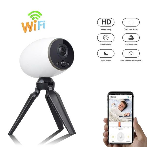 

rechargeable camera security wifi night vision two way audio webcams