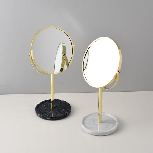 

mirrors double-sided vanity mirror wedding princess with portable beauty gold