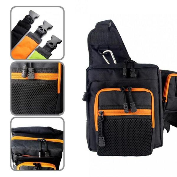 

fishing accessories mini water resistant sling pack bag polyester wear-resistant for angling