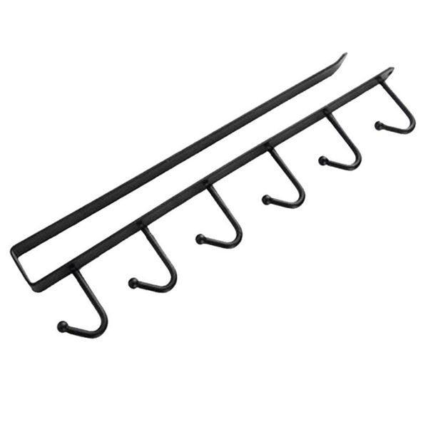 

hangers & racks 2pcs kitchen storage rack cupboard 6 hooks under-cabinet hanger 19mar13kitchen
