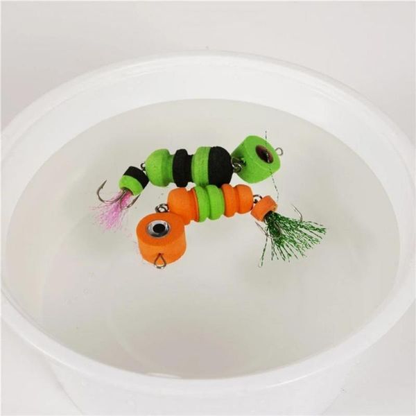 

fishing hooks bait sturdy lure lightweight supply useful with treble soft