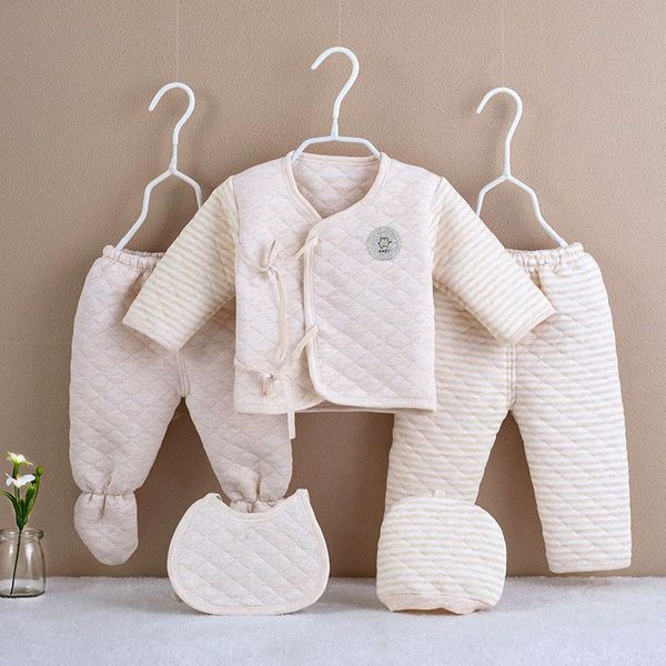 

clothing sets menoea infant baby clothes set cartoon cute fall autumn borns girls boys toddler gifts suit 5pcs without box, White