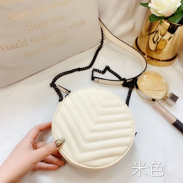 

2021 pattern summer leather bag cake one shoulder round ladies messenger