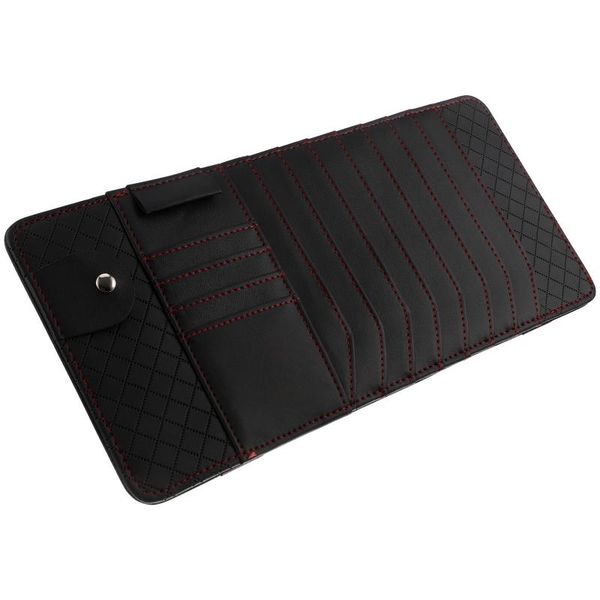 

car organizer cd case holder vehicle sun visor glasses storage sleeves