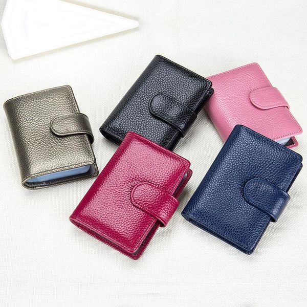 

card holders luxury designer purses handbags genuine leather small women men wallet zipper id holder bank clutch anti rfid coin, Brown;gray