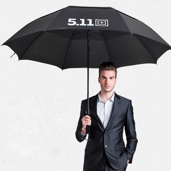 

umbrellas double-layer full fiber wind-resistant golf advertising umbrella men's car business