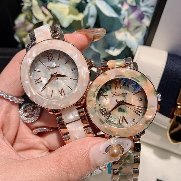 

wristwatches fashion luxury ladies watch dimini women watches woman rhinestone stainless steel relojes para mujer 5315, Slivery;brown