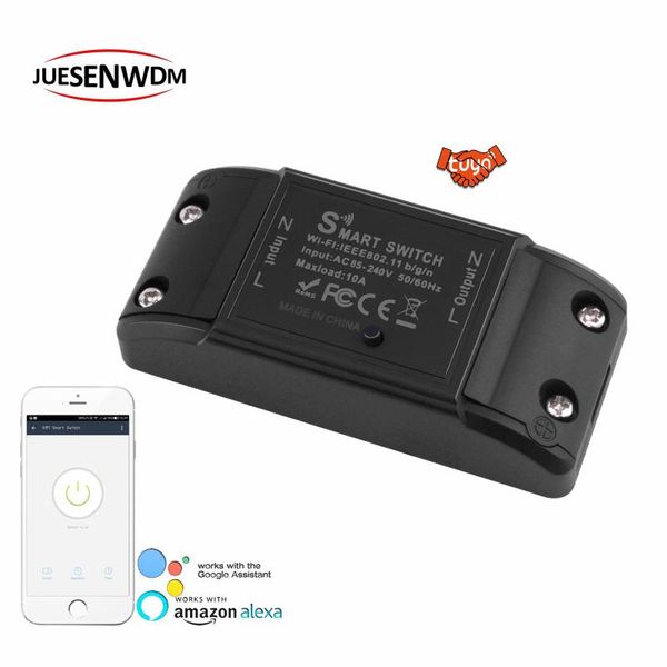 

smart home control 10a 2kw 1-way lamp led basic wifi switch wireless automation for voice timer