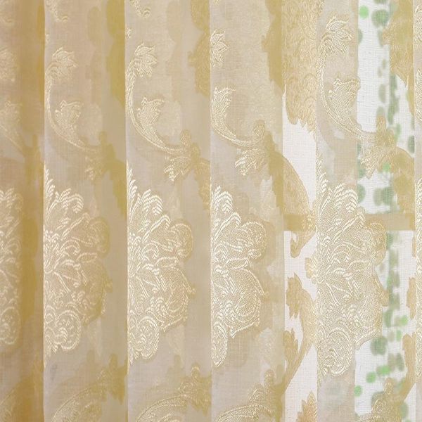 

european style tulle jacquard print for living dining room bedroom curtain & drapes