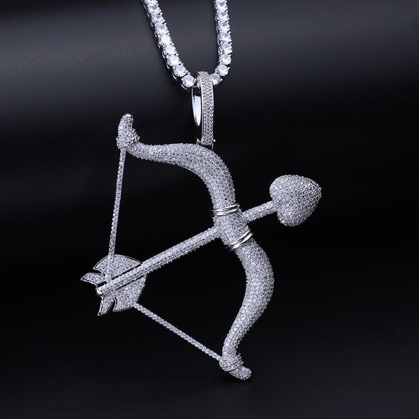 

hip hip jewelry iced out pendant luxury designer necklace mens bling diamond tennis chain big pendants gold silver hiphop charms fashion new