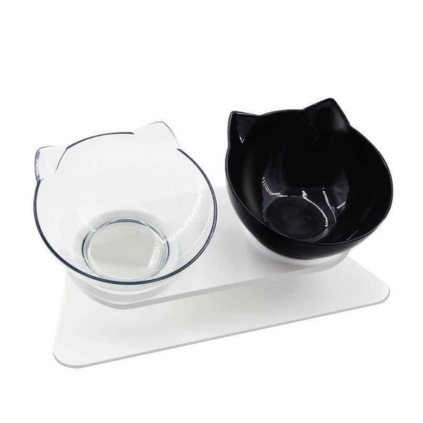Нескользящие кошка чаши двойной питомца с поднятой подставкой и водой для собак кормушки для собак Products Bowow 210615