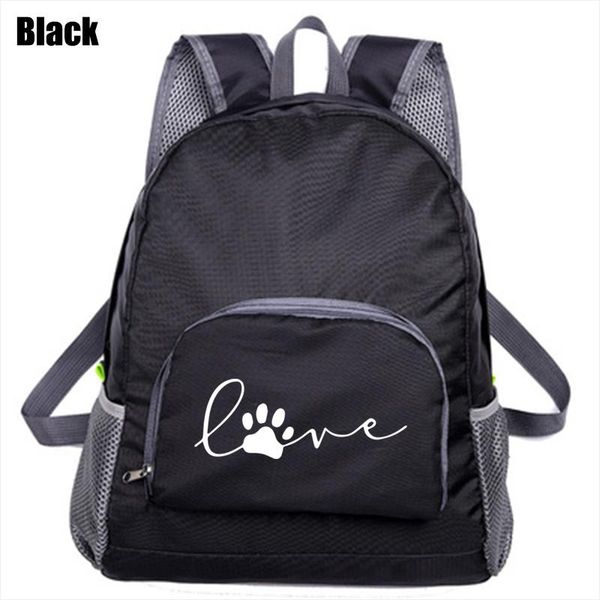 

backpack cute printed women bag outdoor foldable lightweight shoulder waterproof travel casual zipper portable