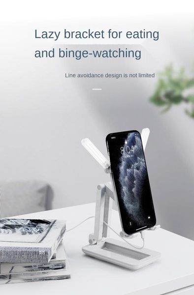 

cell phone mounts & holders 2021 nieuwe usb ventilator koeling telefoon houder deskbed telescopische vouwen platte universele lic