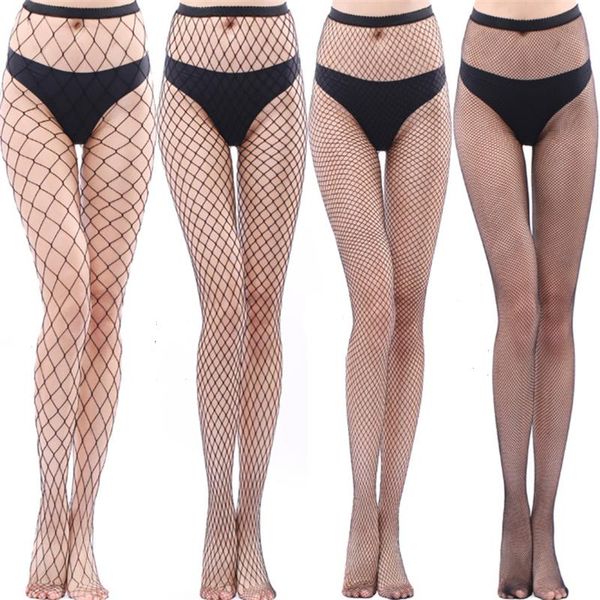 

socks & hosiery fashion hollow out women stockings long thigh high fishnet thin mesh pantyhose, Black;white