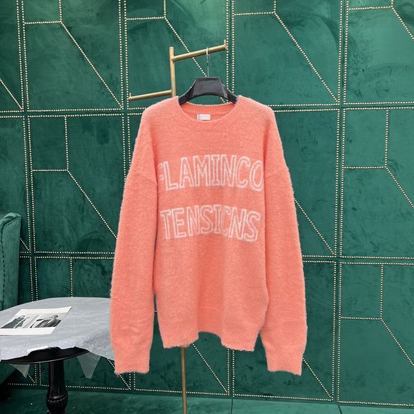 

new rack fleece knitted round neck sweater, White;black