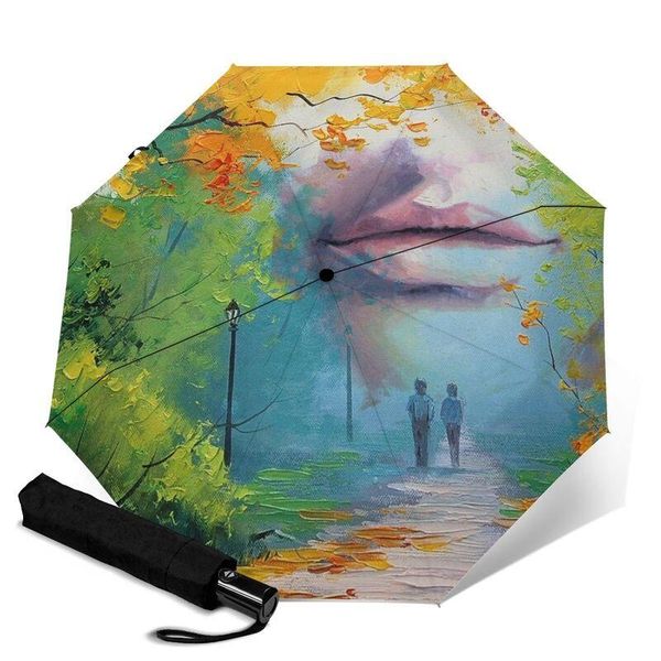 

umbrellas folding outdoor umbrella custom po printing parasol automatic abstract for lover
