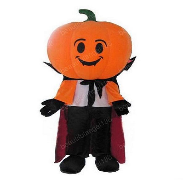 Costume della mascotte di Halloween Big Pumpkin Alta qualità personalizza Cartoon Plush Anime personaggio a tema Formato adulto Carnevale di Natale in maschera