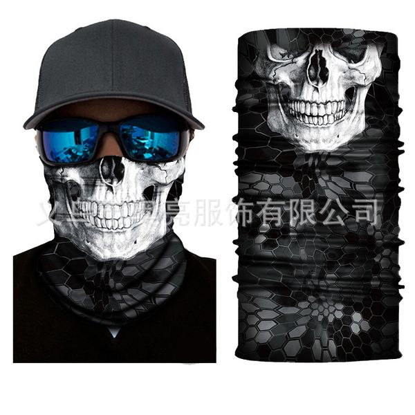 

windproof outdoor and sunscreen motorcycle riding headscarf skull multifunctional seamls mask