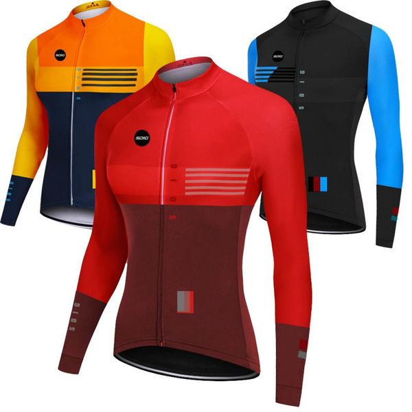 

racing jackets sdig 2021 spring summer women long sleeve cycling jersey bicycle mtb bike riding shirt clothing ropa de ciclismo, Black;red