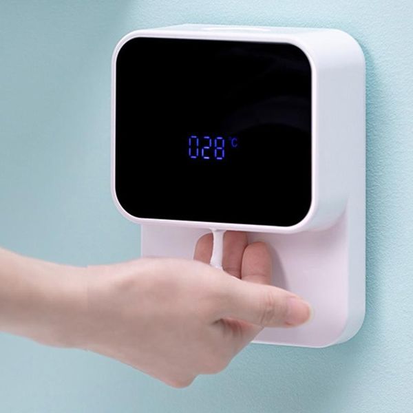 

automatic induction foaming hand washer led screen display household wall washing machine infrared sensor for bathroom liquid soap dispenser