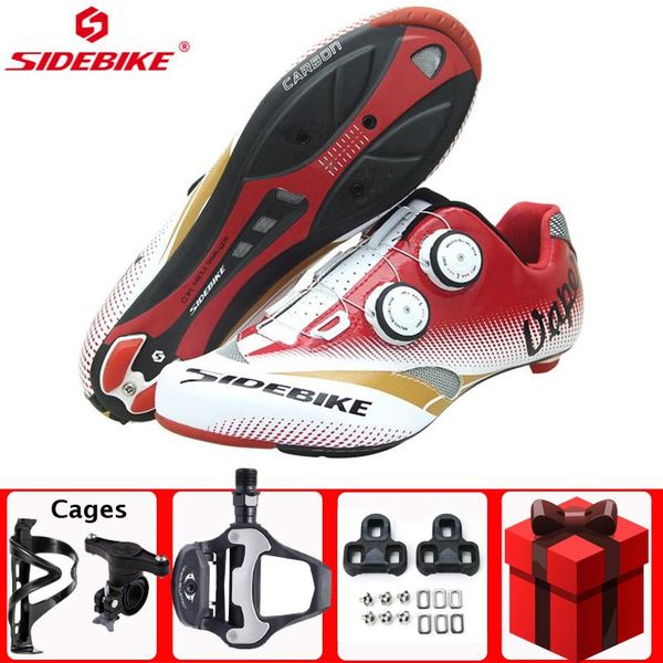 

2021sidebike road cycling shoes sapatilha ciclismo racing bike men sneakers women professional bicycle breathable footwear, Black