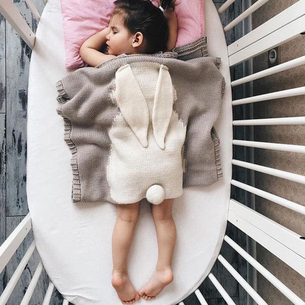 

baby blankets knitted born swaddle wrap blanket toddler pograph props multifunction children covers 73*108cm & swaddling