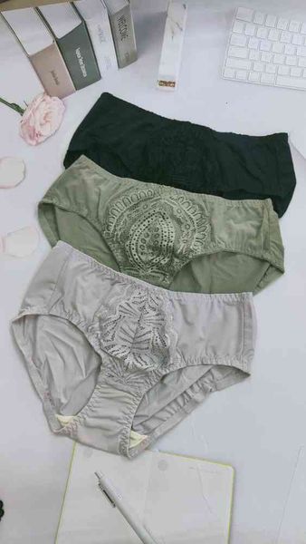 

underwear nanhai high-grade matching lace high-quality briefs, Black;pink