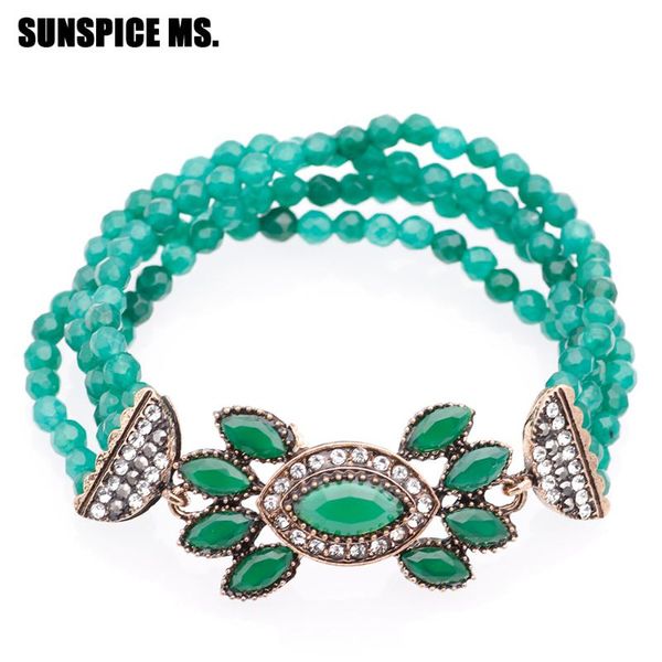 

charm bracelets sunspice ms. luxury red natural stone bracelet antique gold color crystal vintage women bridal gift turkish jewelry, Golden;silver