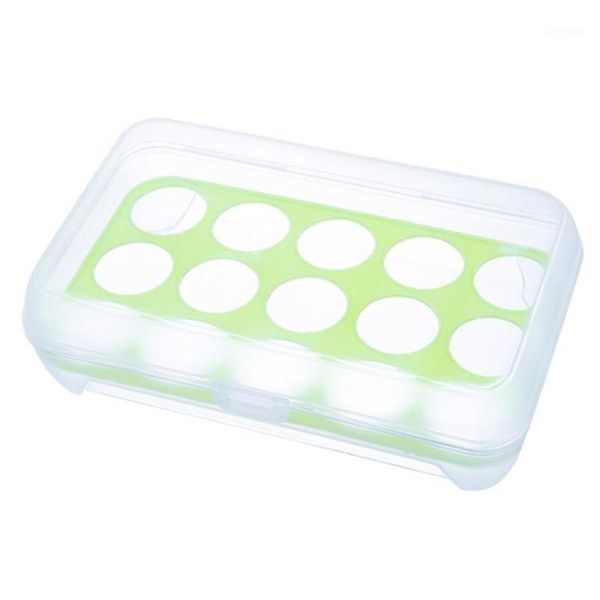 

household15 grid eggs container storage kitchen refrigerator fresh box case multifunctional crisper