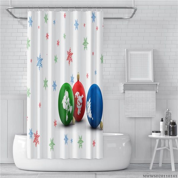 

sale merry christmas design shower curtains highend fashionable polyester water proof bath curtain