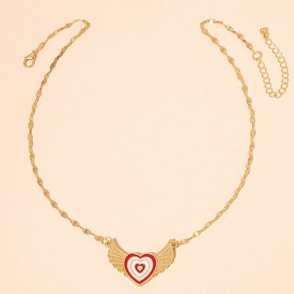 

pendant necklaces kaplan center fashion choker with heart punk neck chains hip hop pendants for couples women necklace, Silver