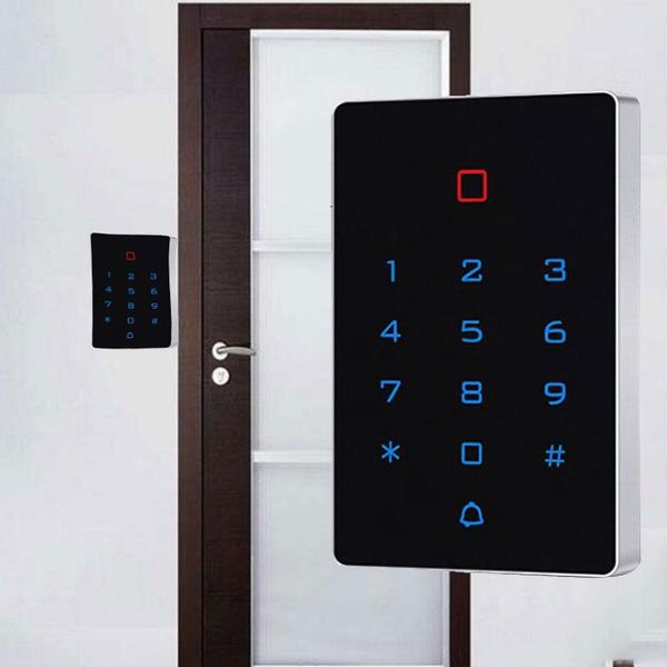

backlit touch button 125khz rfid password keyboard independent access control controller id card machine fingerprint