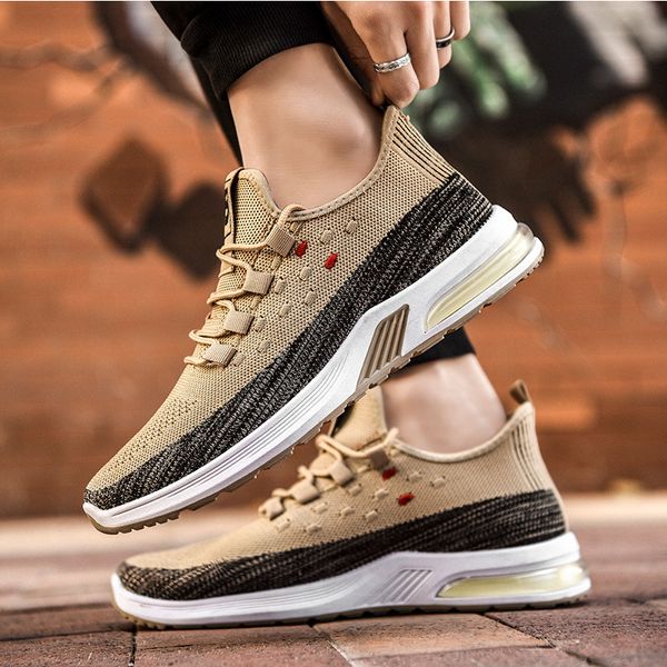 

2021 fashion running shoes for men women black white brown gray mens womens shoe comfortable breathable trainers sports sneakers size 39-44