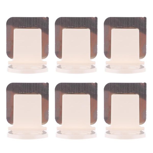 

hooks & rails 6pcs self-adhesive wall mounted bottle holders shampoo (small bottle)