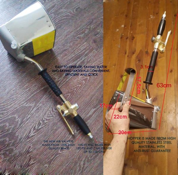 

professional spray guns fast delivery mortar sprayer wall gun,stucco shovel,hopper ladle, cement gun,air stucco sprayer, plaster hopper gun